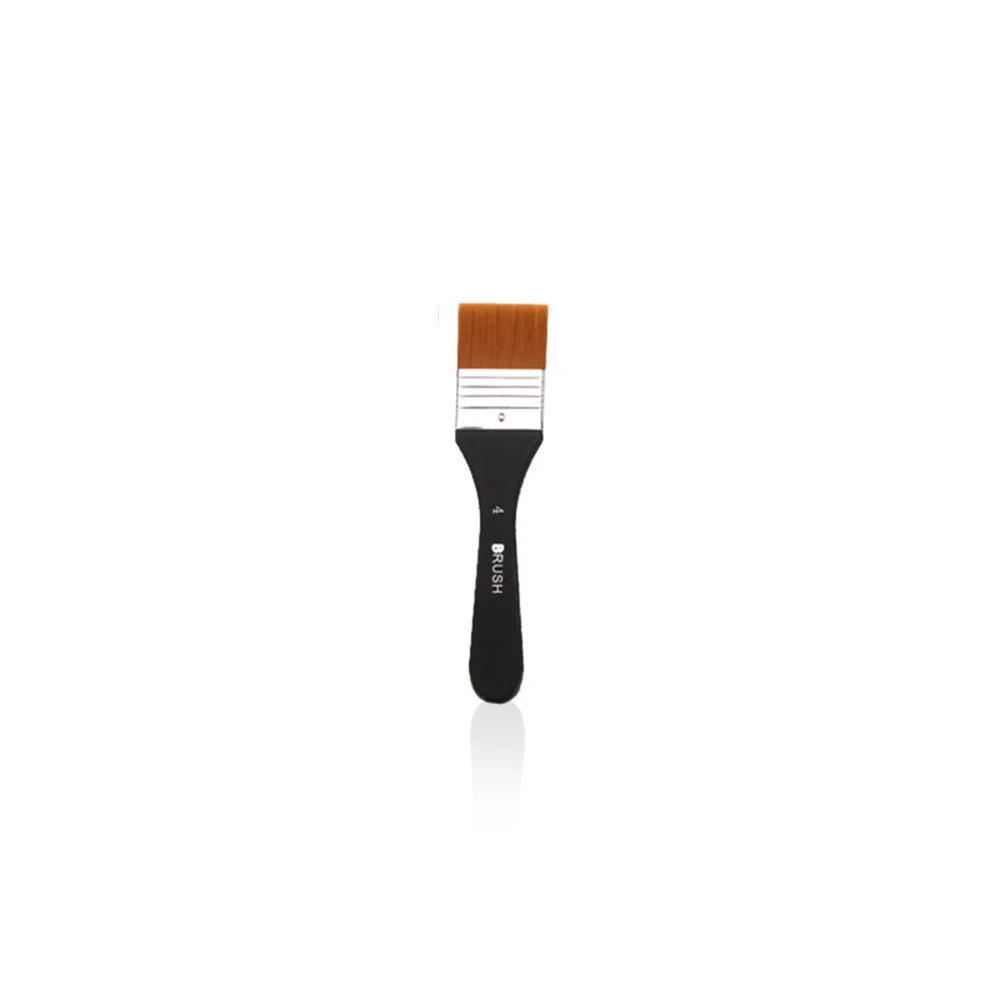 Flat Wide Paint Brush for Walls & Furniture - Anti-Shed Wooden Handle, Professional Craft Tool