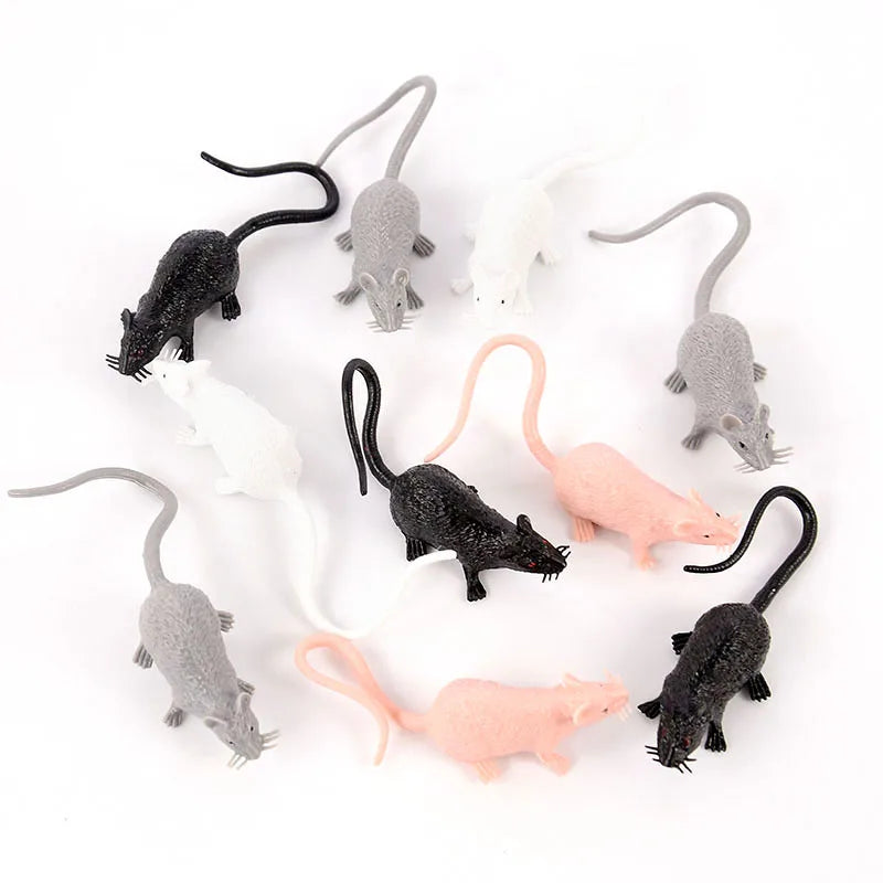 Halloween Mini Animal Figures Set - Fake Animal Models for Party & Pranks