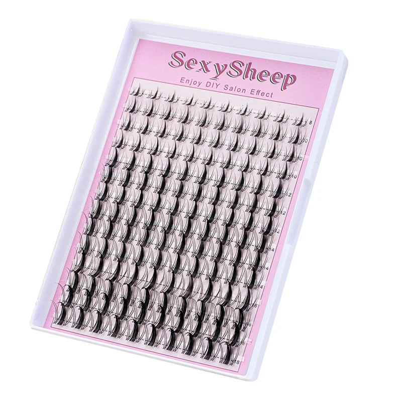 DIY Eyelash Extension Set False Eyelashes with Bond Seal Remover Tweezers - Natural D Curl Group