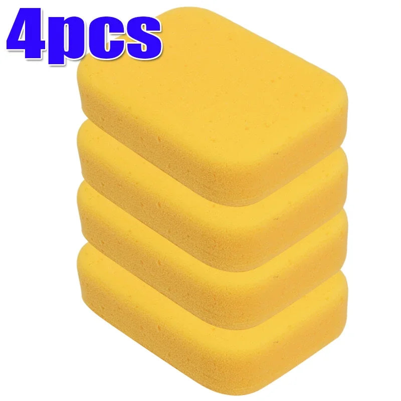 Large Car Wash Sponge for Waxing & Cleaning - High-Density Foam, Reusable