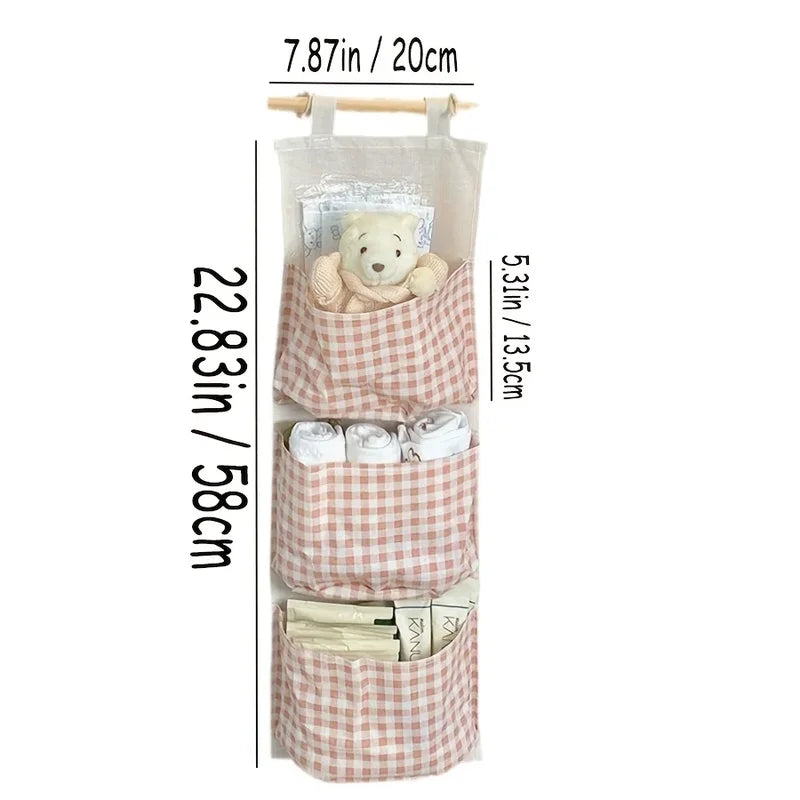 Multi-Functional Wall-Mounted Storage Bag Rack for Bedroom & Home Organization