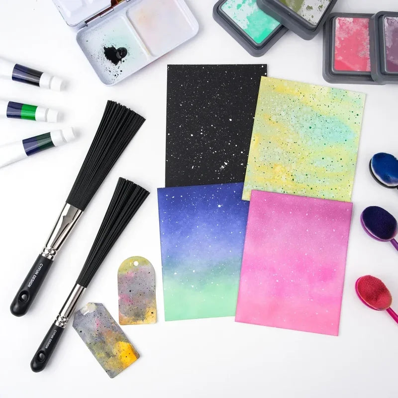 Abstract Art Brush Set for Splattering and Texturing - Multiple Colors