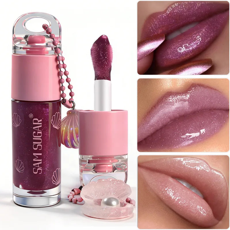 Long-lasting Moisturizing Mirror Pearl Lip Gloss - Waterproof Glitter Shine