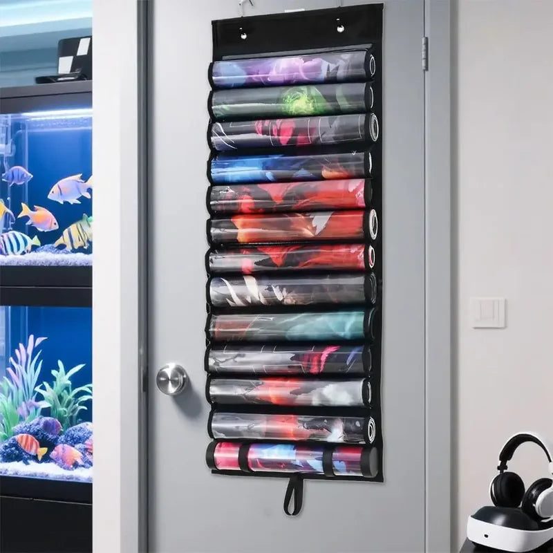 Playmat Storage Tube Holder for Card Games MTG TCG RPG with Hooks