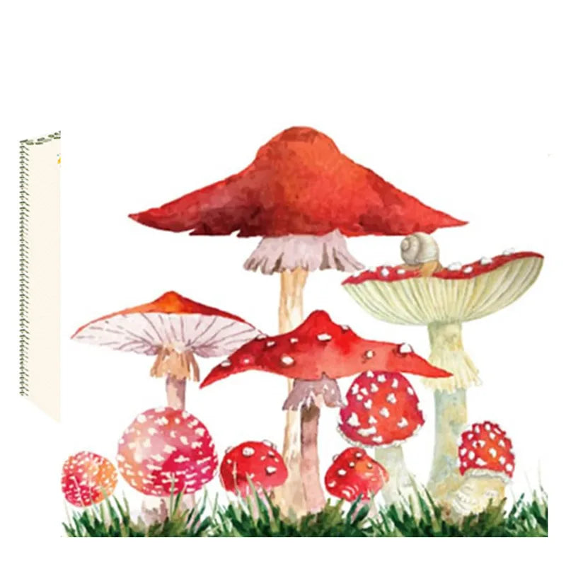 Enchanted Forest Mushroom Paper Napkins for Parties and Celebrations