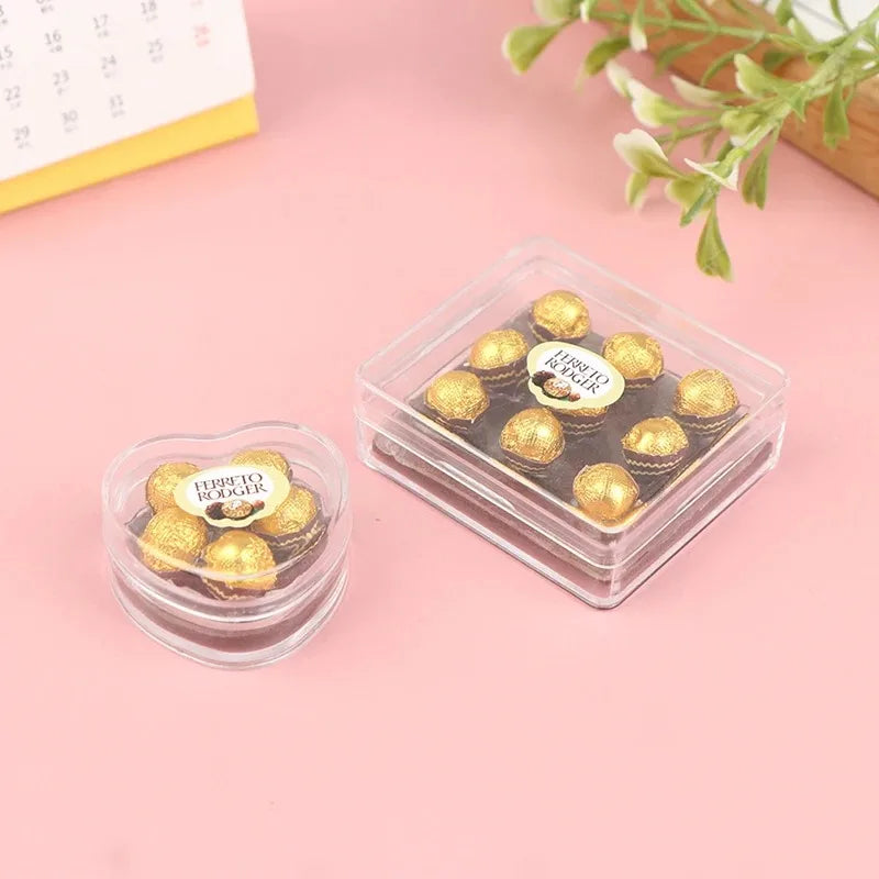 Miniature Dollhouse Chocolate Gift Box Model Food Toy for 1/12 Scale Decor