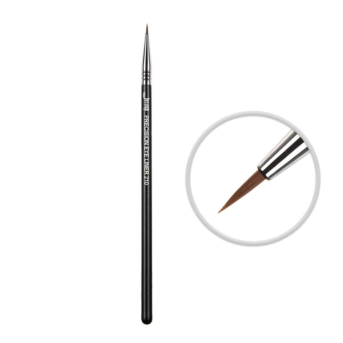 Precision Eyeliner Brush - Fine Synthetic Tip for Eye Makeup, Jessup S140