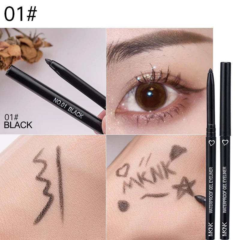 Waterproof Eyeliner Pen - Long Lasting Quick-Dry Liquid & Gel Makeup