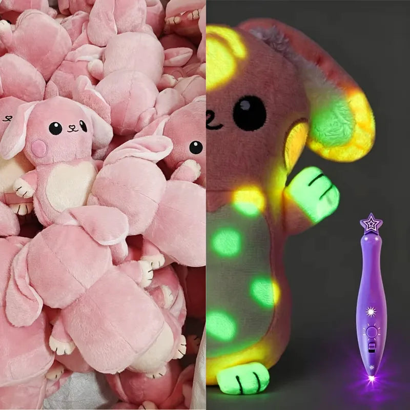 Glow-in-The-Dark Plush Doll Toy - Light Painting Educational Stress Relief Gift