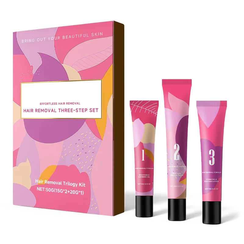 Facial Hair Remover Cream Kit for Women - Gentle, Quick 15-Minute Removal on Face & Chin