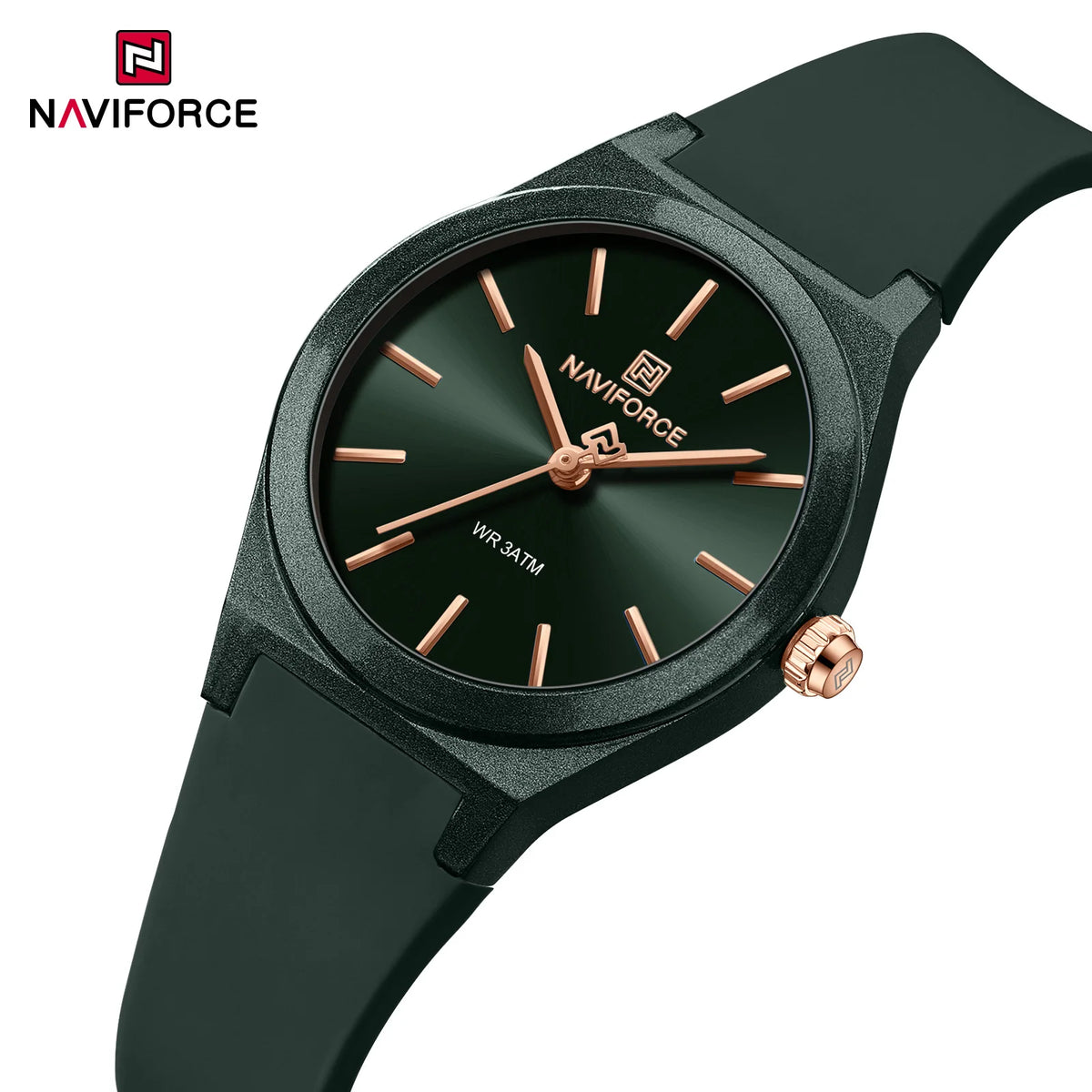 Women’s Quartz Sport Watch with Silicone Strap - Fashion Dress Wristwatch, Water Resistant