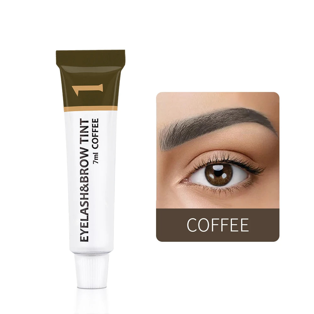 Eyebrow and Eyelash Tint Kit - Long-Lasting Brow & Lash Dye Set