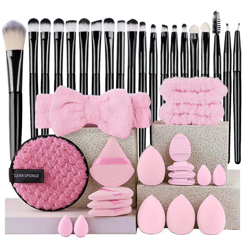Makeup Brush Set 20Pcs Kit with Fluffy Eye Shadow & Foundation Brushes for Beginners