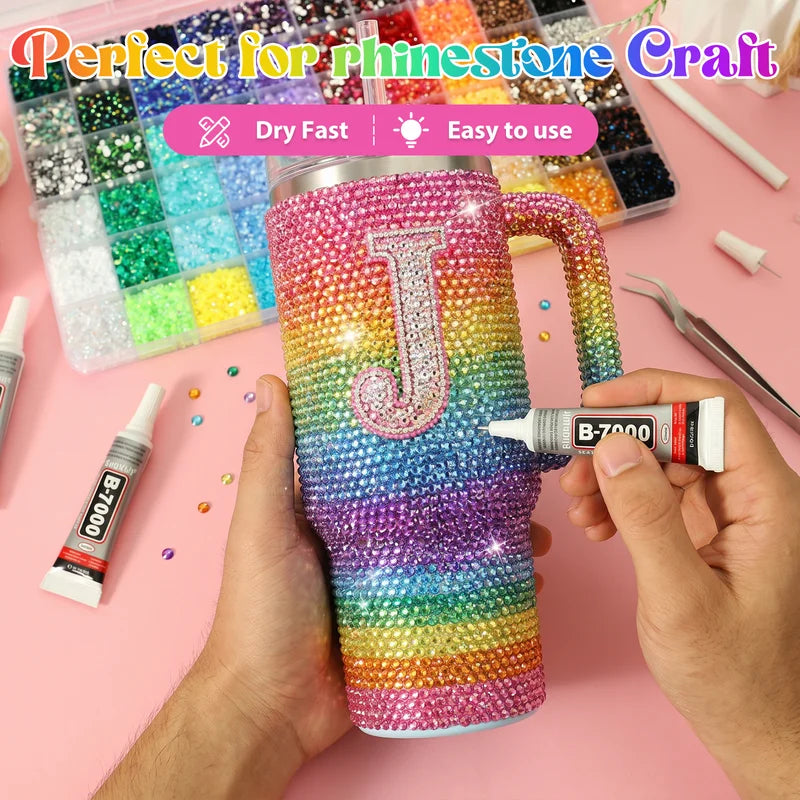 60/40 Colors Resin Jelly Rhinestones Kit for Nail Art & Crafting - Flatback Gems