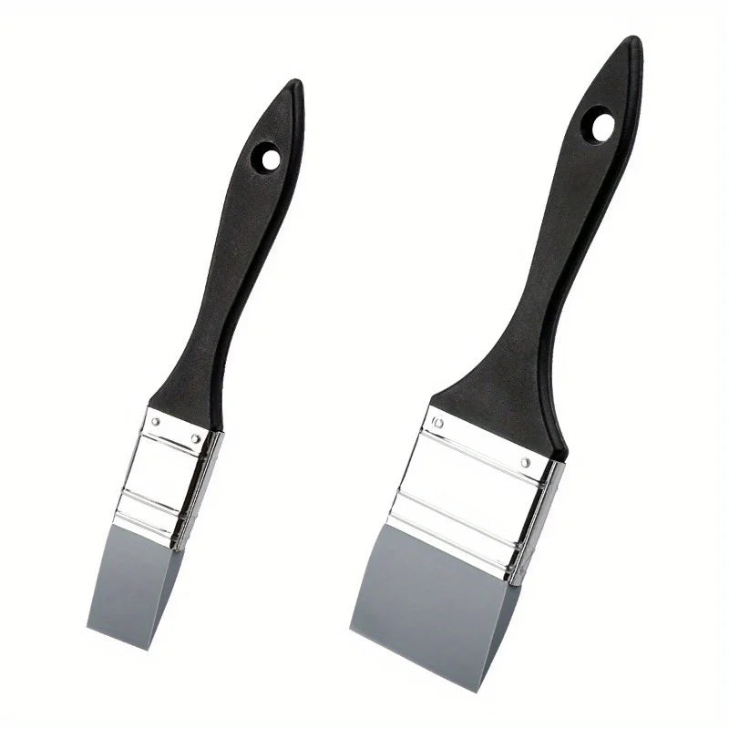 Large Flexible Flat Paint Brush Set - Soft, Durable, Easy Clean Acrylic Tools