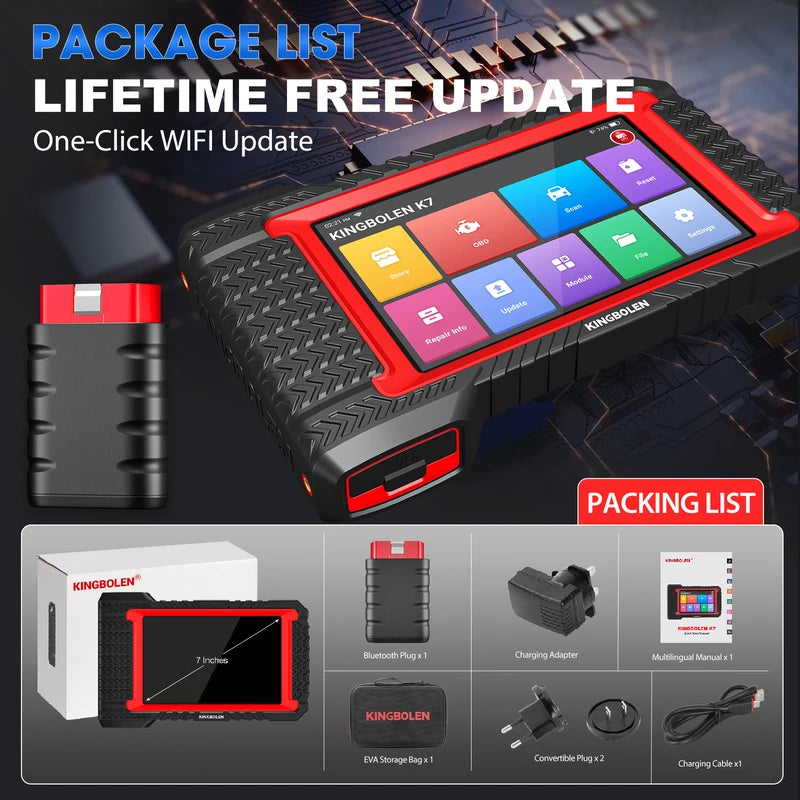All System Car Diagnostic Scanner with ECU Coding & Lifetime Free Updates