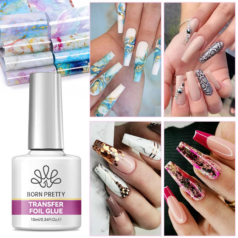 10ml Transfer Foil Nail Gel Polish for Nail Art & Manicure