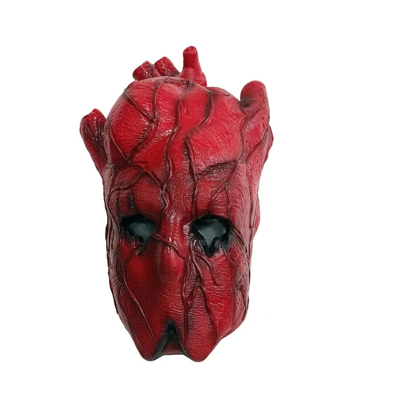 Realistic Latex Heart Mask for Cosplay Halloween Party Scary Prop