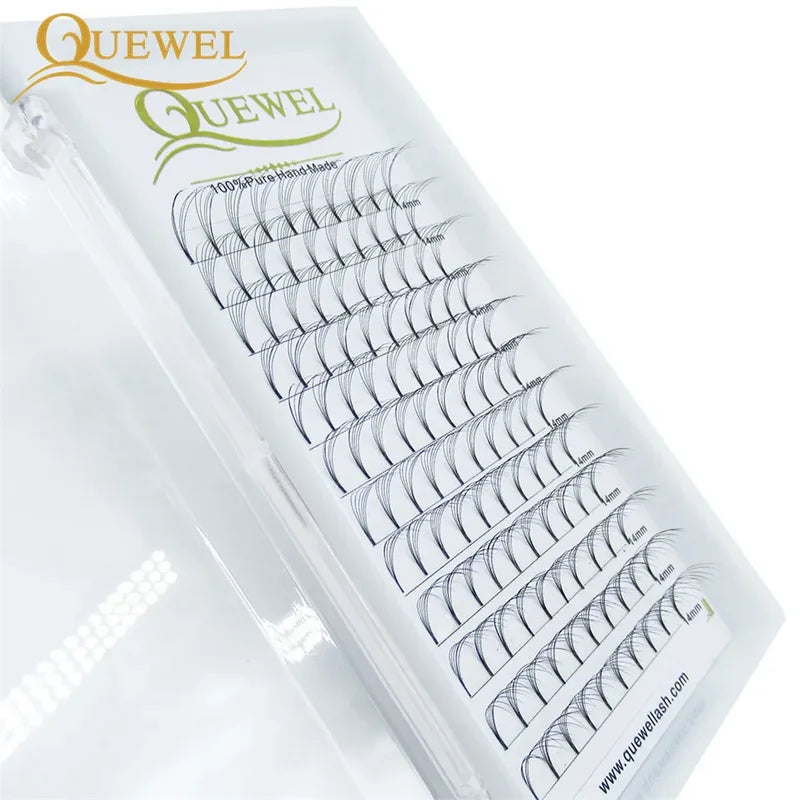 Russian Volume False Eyelash Extensions - Mink Silk Fans for Salon & Professional Use