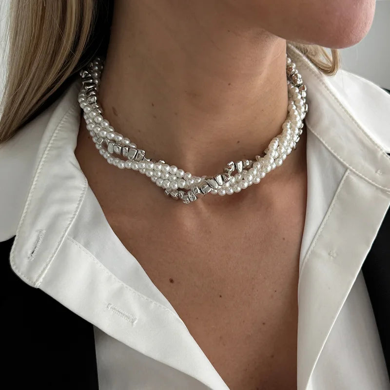 Multilayer Tassel Chain Pendant Necklace for Women Vintage Bridal Jewelry