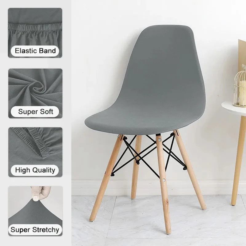 Elastic Dining Chair Cover Slipcover Furniture Protector - Removable & Stretchy