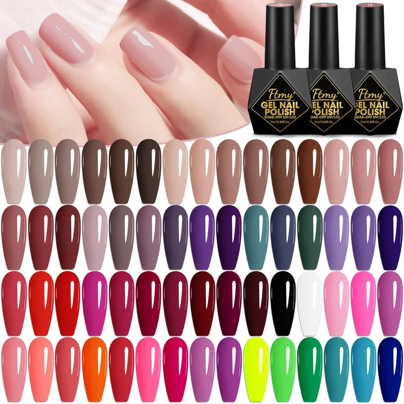 12-Piece Gel Nail Polish Set for Manicure & Nail Art - Spring & Summer Colors