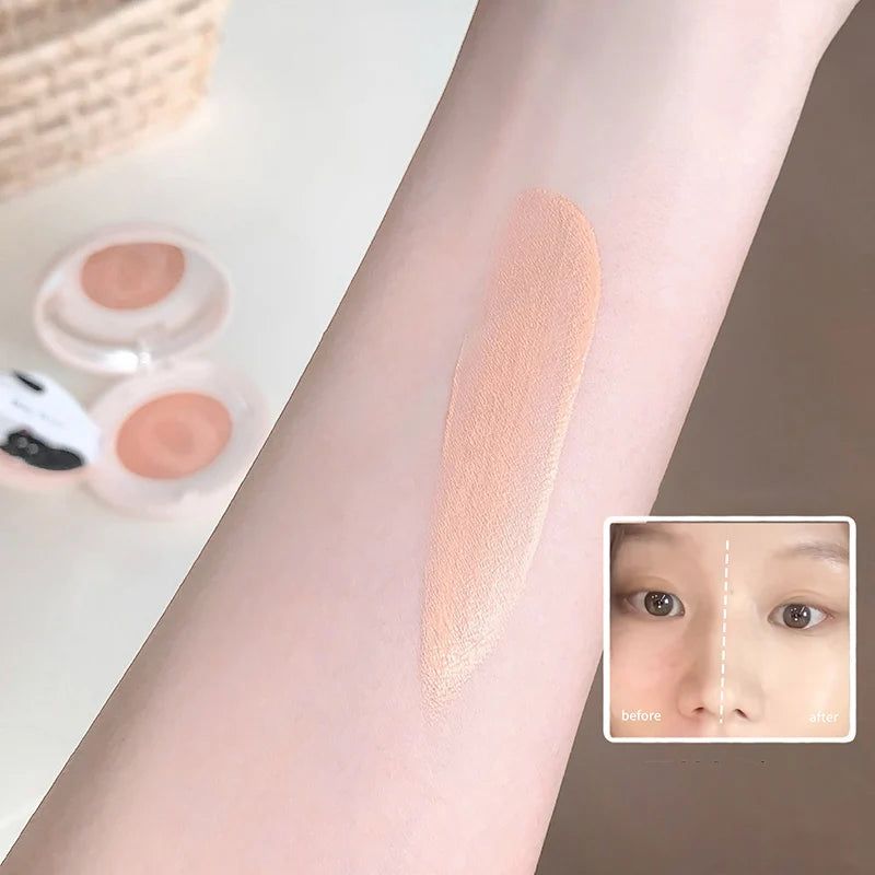 Lightweight Waterproof Cushion Foundation with Concealer - Natural Finish, Long Lasting, Moisturizing Makeup