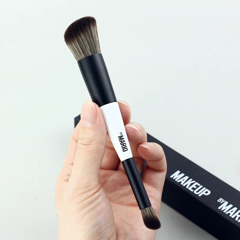 Dual Ended Makeup Brush Set with Box - Face Powder, Blush, Contour, Foundation Tools