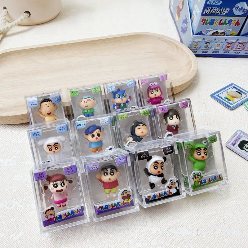 Crayon Shin-Chan Animal Series Rice Grain Blind Box Mini Resin Figurine Collectible