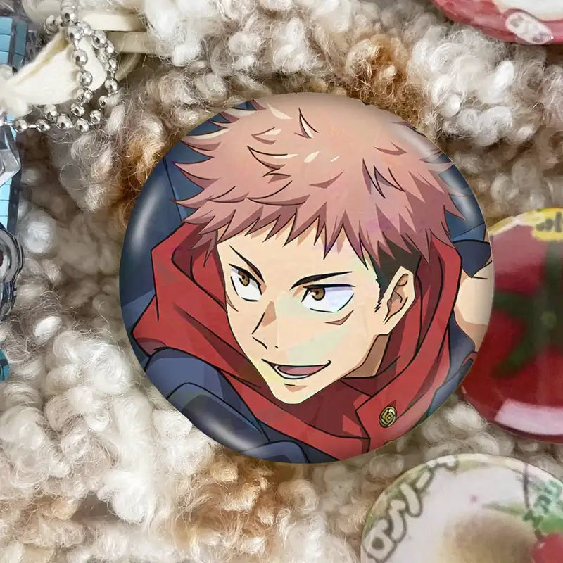 Anime Badge Pins for Backpack & Clothing Decor - Cartoon Brooches Set