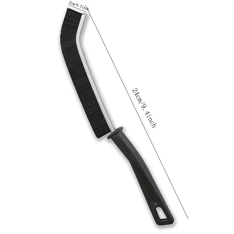 Multi-Color Handheld Window & Tile Cleaning Brush - Hard-Bristled Crevice Tool for Home Use