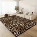 Retro Leopard Print Style Carpet for Living Room Bedroom Home Decor Floor Mat