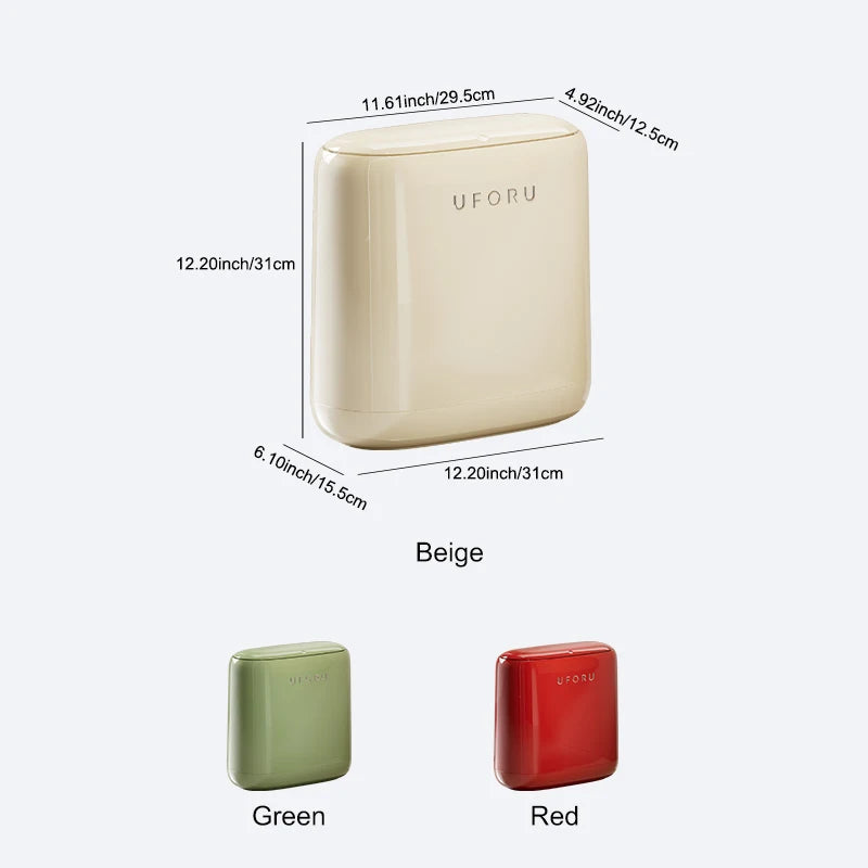 Large Capacity Pedal Waste Bin for Bathroom, Living Room, Bedroom — Fits Narrow Spaces