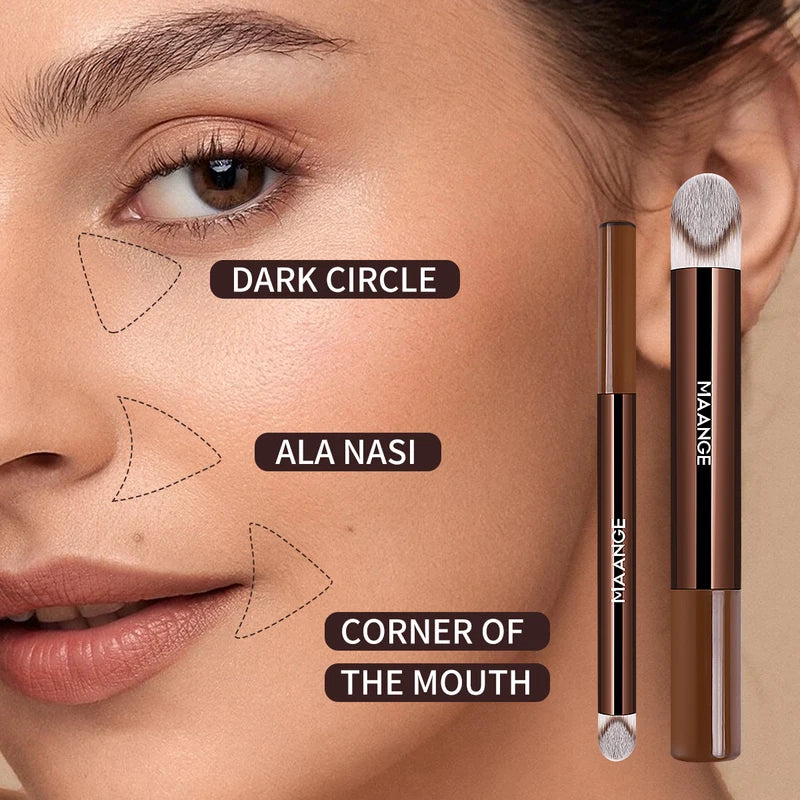 Makeup Brush Set for Foundation Concealer & Eyeshadow - Soft Synthetic Bristles