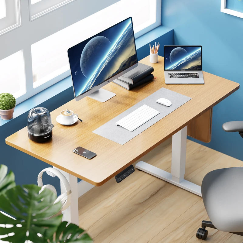 Electric Height Adjustable Standing Desk 40x24 Inch Sit-Stand Workstation