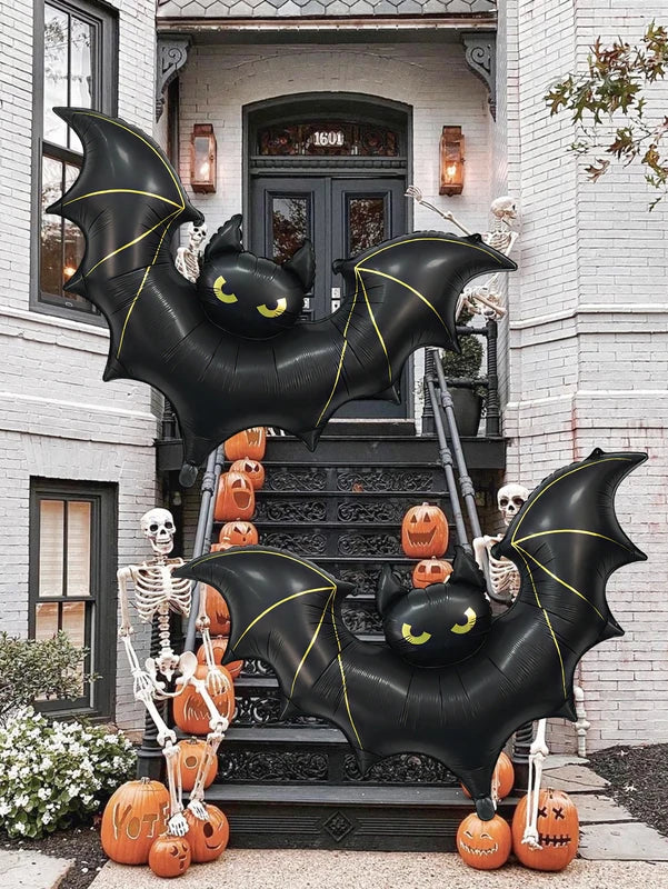 Halloween Large Scary Bat Balloon - Outdoor Party Decorations, Birthday Balloon Decor, Bat Theme Hangings