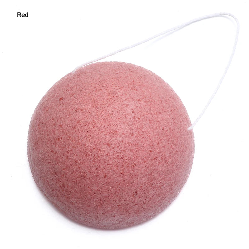 Natural Konjac Facial Sponge for Gentle Cleansing & Exfoliation - Multiple Colors