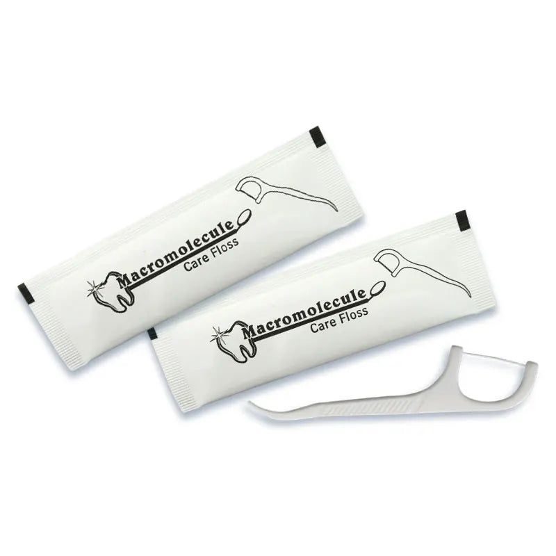 500Pcs Disposable Eco-Friendly Dental Floss Picks with Toothpick End