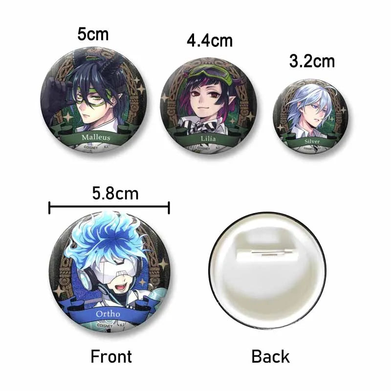 Anime Enamel Pins Set - Cartoon Character Badge Buttons for Backpack & Jewelry