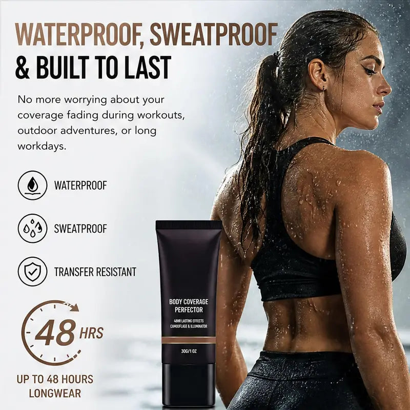 Waterproof Body Makeup Foundation Full Coverage Tattoo Concealer Leg & Body Perfector