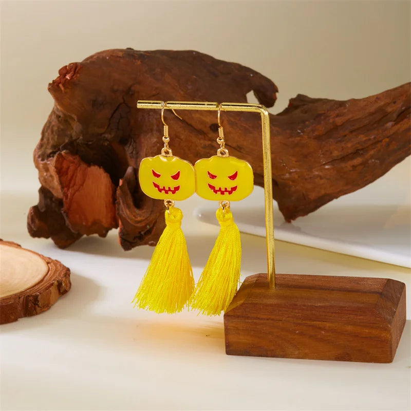 Halloween Ghost Earrings Cartoon Luminous Stud Earrings for Women Party Jewelry