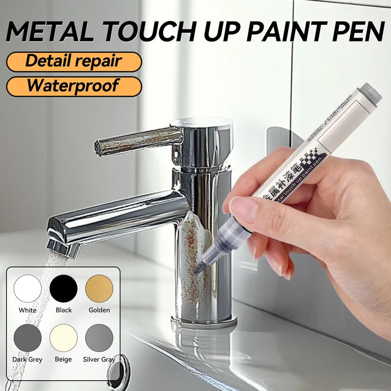 Metal Touch-Up Paint Pen Waterproof Industrial Marking Tool - Multiple Colors