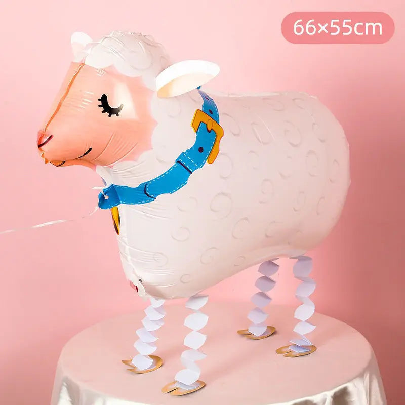 Sheep Foil Balloons Kids Party Decorations Aluminum Air Balloons - 66cm