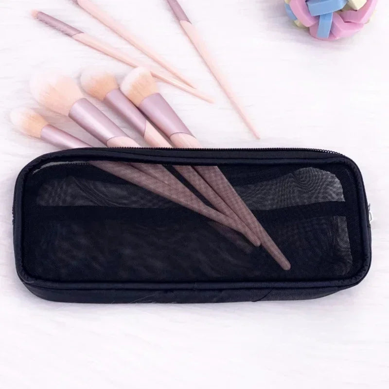 Travel Makeup Brush Organizer Pouch Cosmetic Toiletry Bag for Men Women