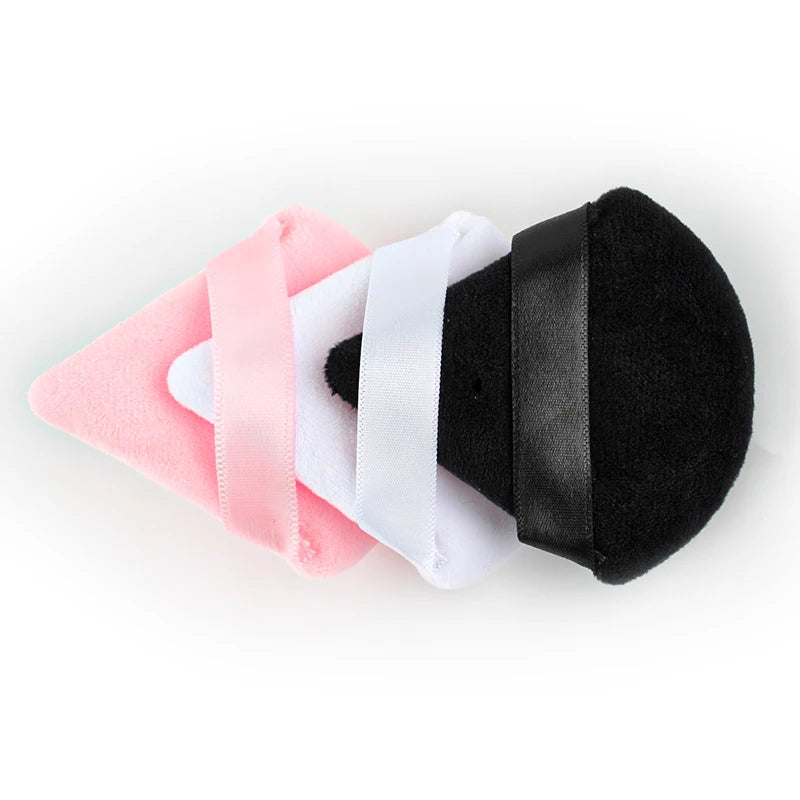 3/4/6pcs Triangle Powder Puff Set - Soft Velvet Makeup Sponges for Face Foundation