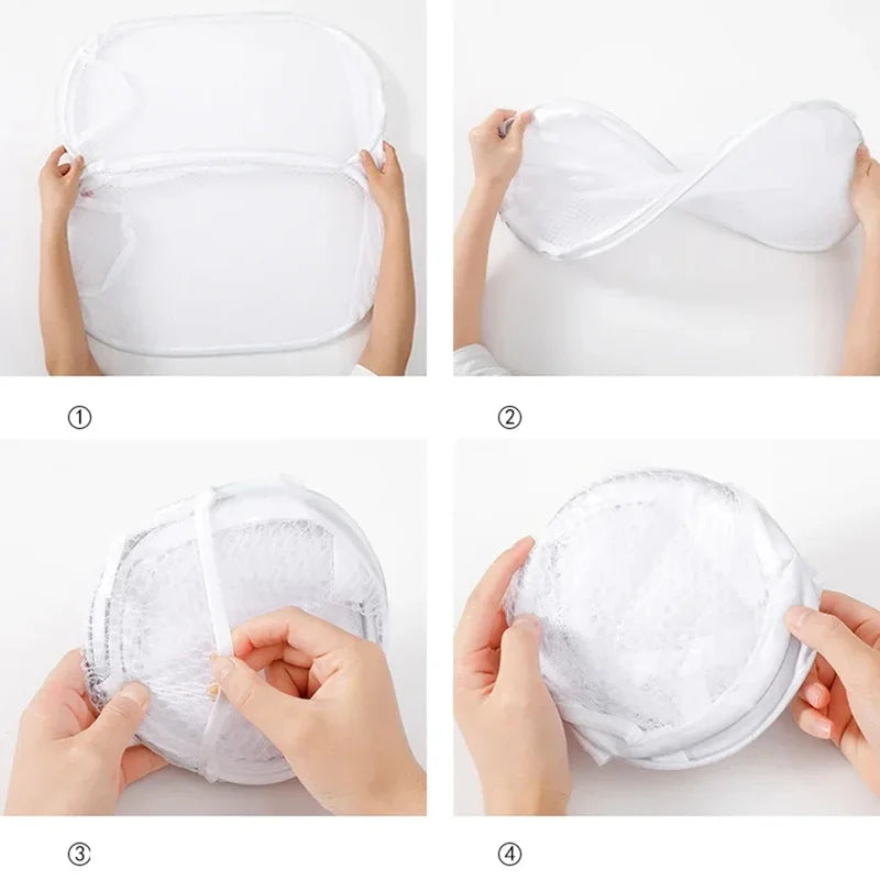 Large Foldable Skeleton Clothes Basket with Ventilated Design – Portable & Spacious Storage