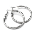 Stainless Steel Hoop Earrings Set - Large Round Earrings for Women Jewelry Making DIY