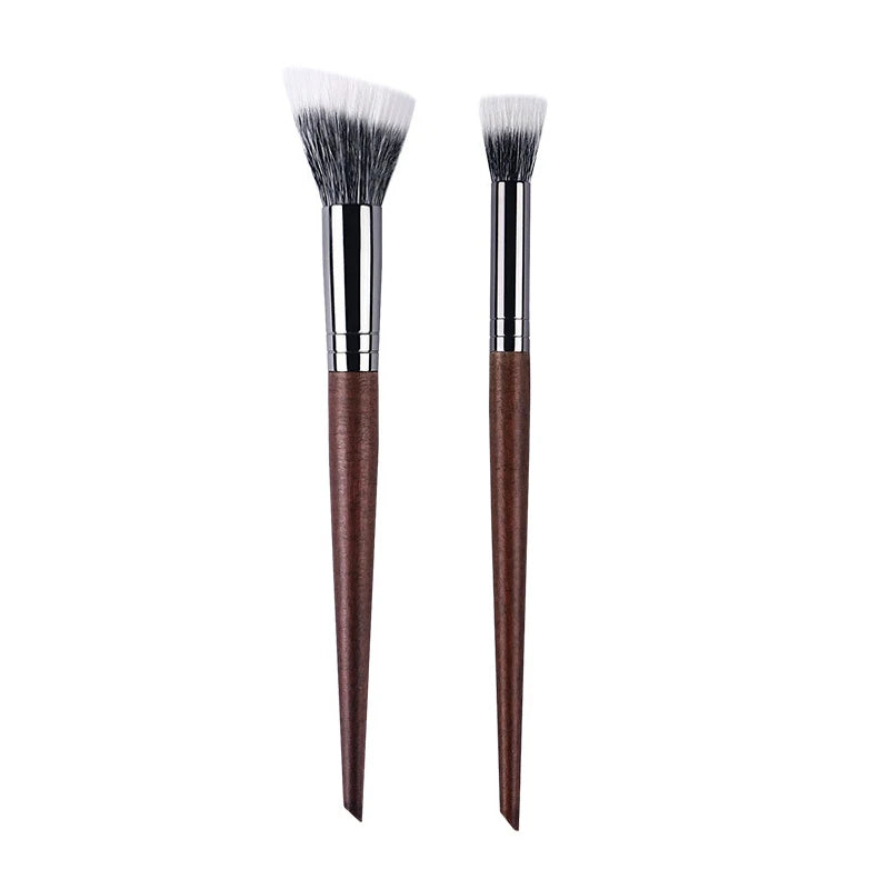 Multi-Functional Makeup Brushes Set for Face & Contouring - Natural Goat Hair, Soft & Professional