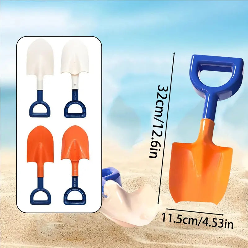 Children's Beach Shovel & Folding Water Bucket Set - Summer Outdoor Sand Toy