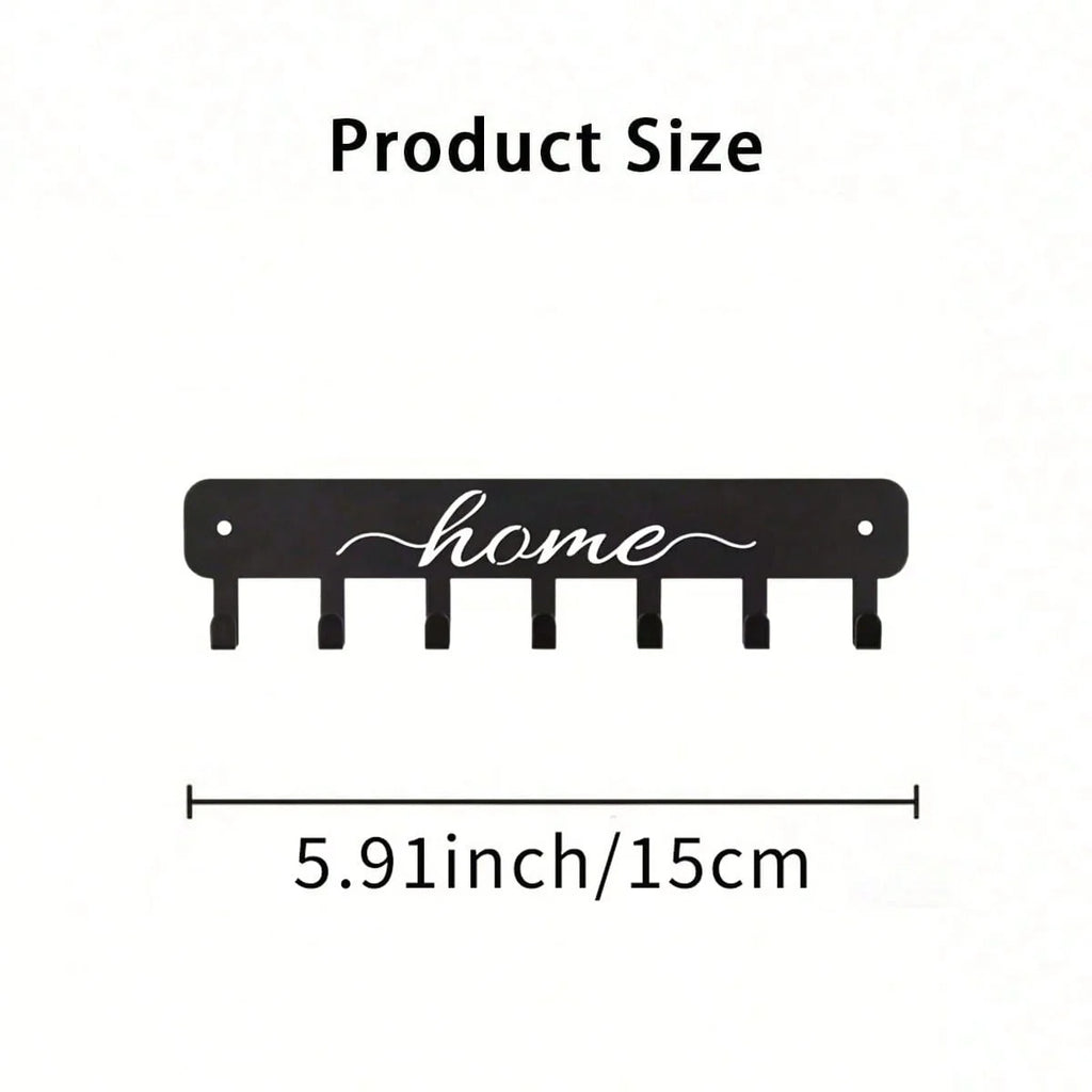 Metal Wall Hooks Key Holder - Wall Mounted Coat Rack for Home & Kitchen